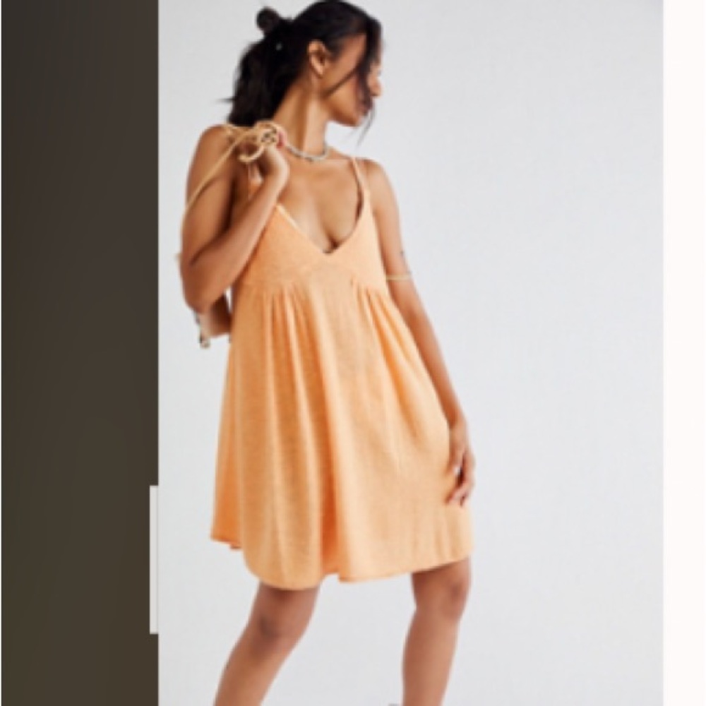 Free People Mercury Sweater Tunic Dress - Autumn Peach XL